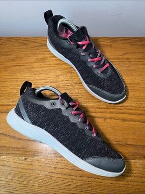 Vionic Agile Fyn Black Pink Athletic Sneakers Size 8